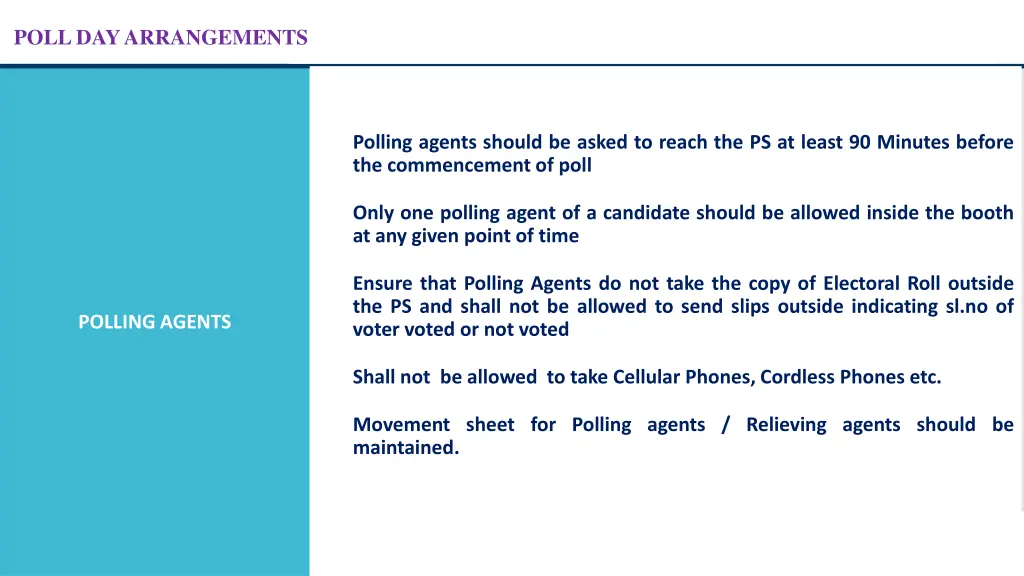 poll day arrangements 13