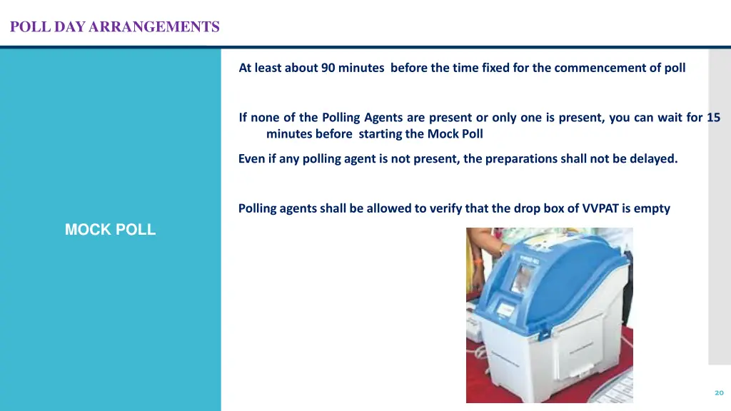 poll day arrangements 15