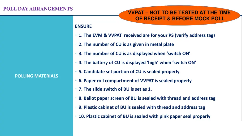 poll day arrangements 2