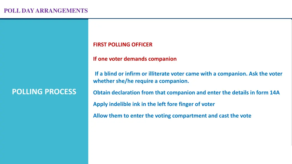 poll day arrangements 26