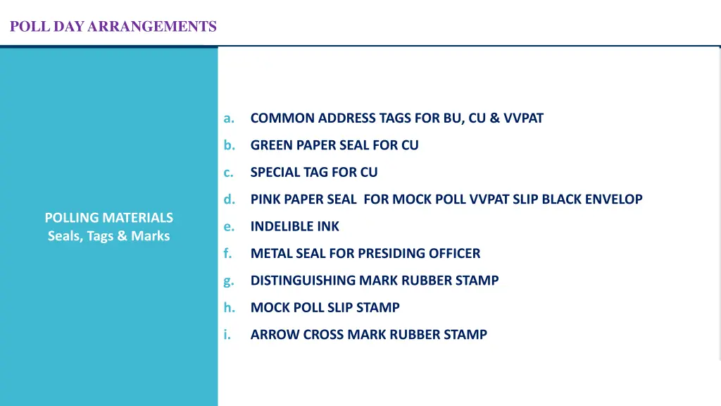 poll day arrangements 3