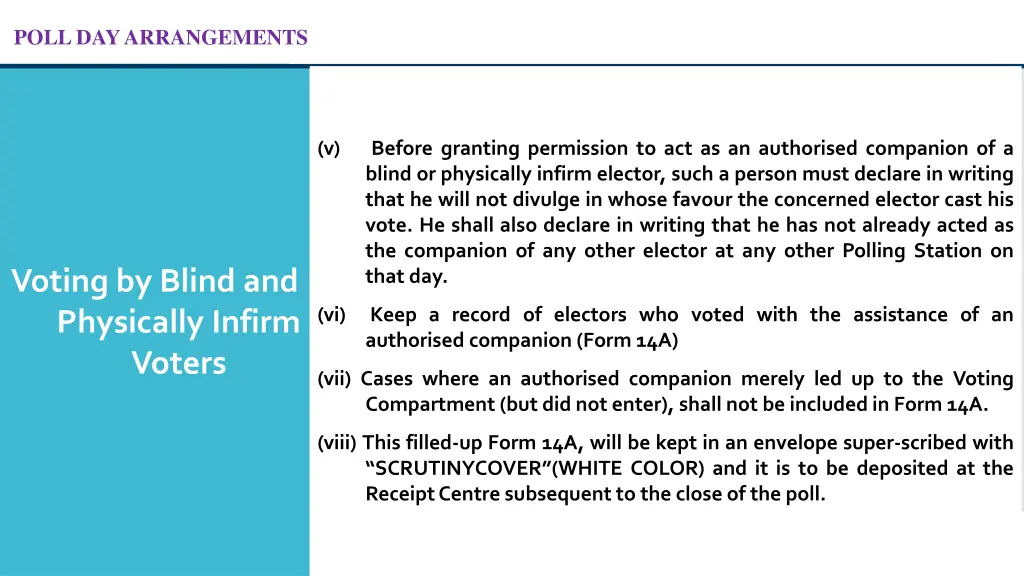 poll day arrangements 38