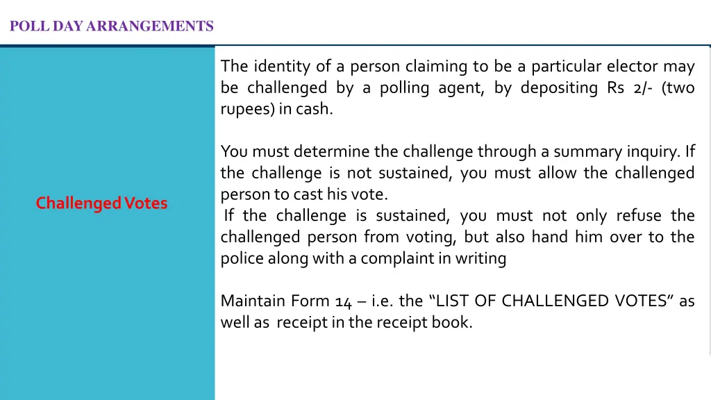 poll day arrangements 43