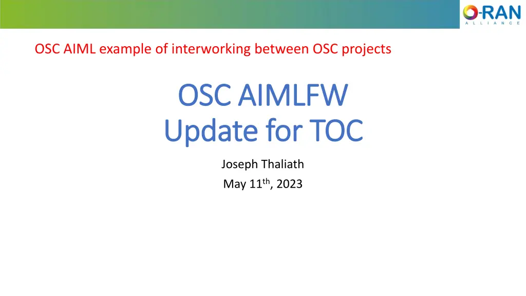 osc aiml example of interworking between