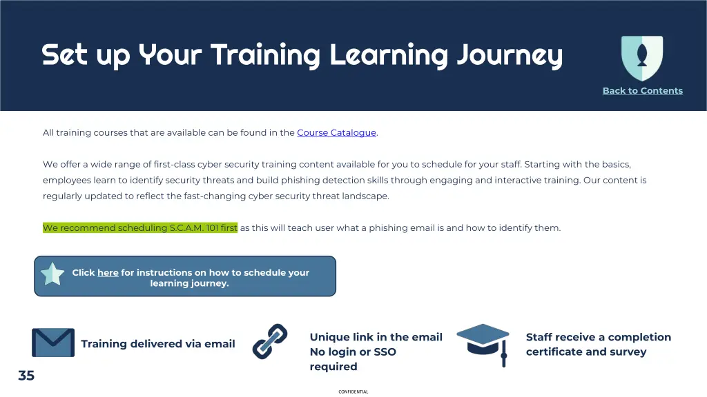 set up your training learning journey