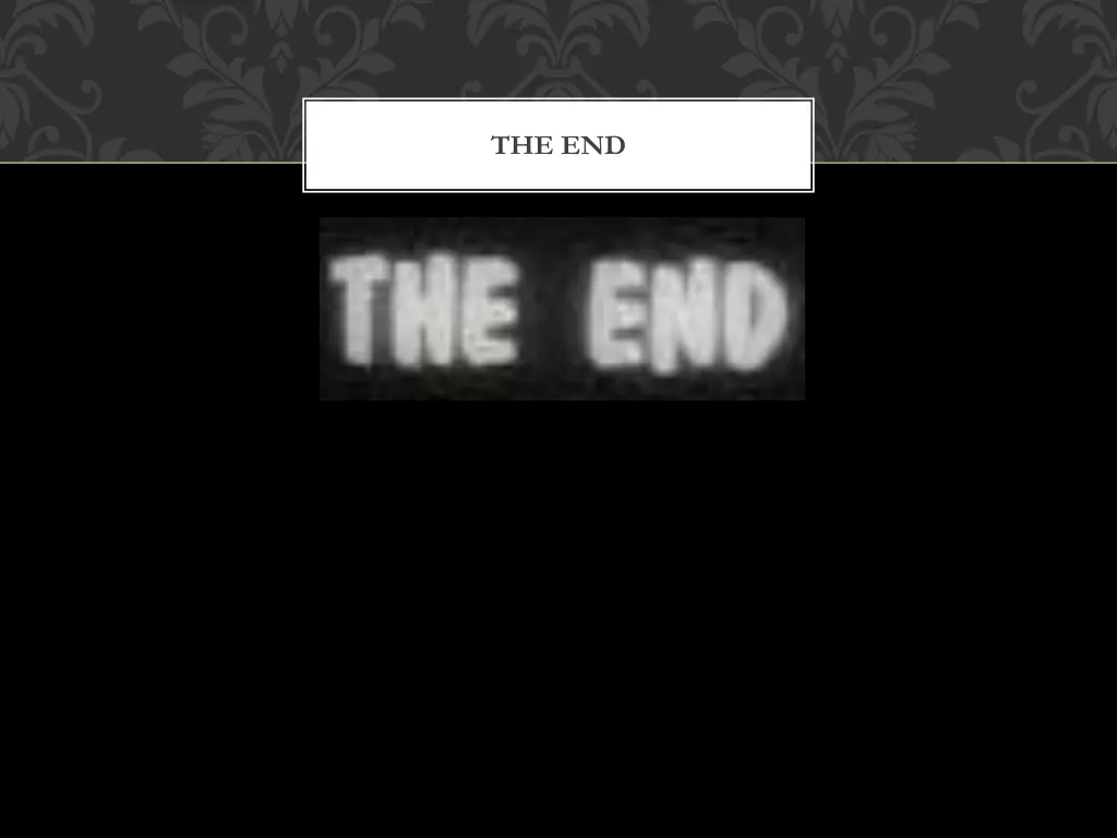 the end