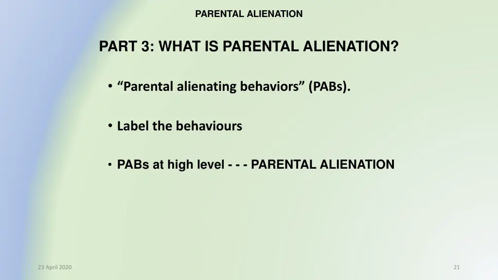 parental alienation 14