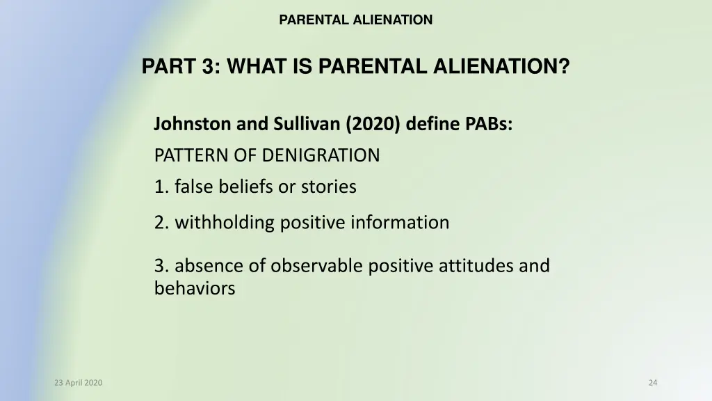 parental alienation 17