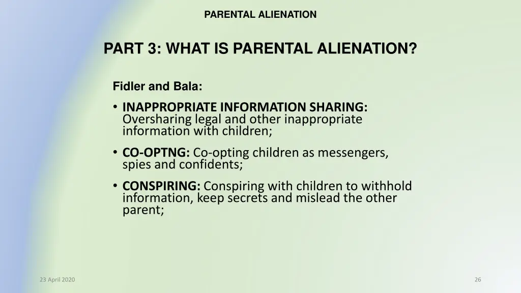 parental alienation 19