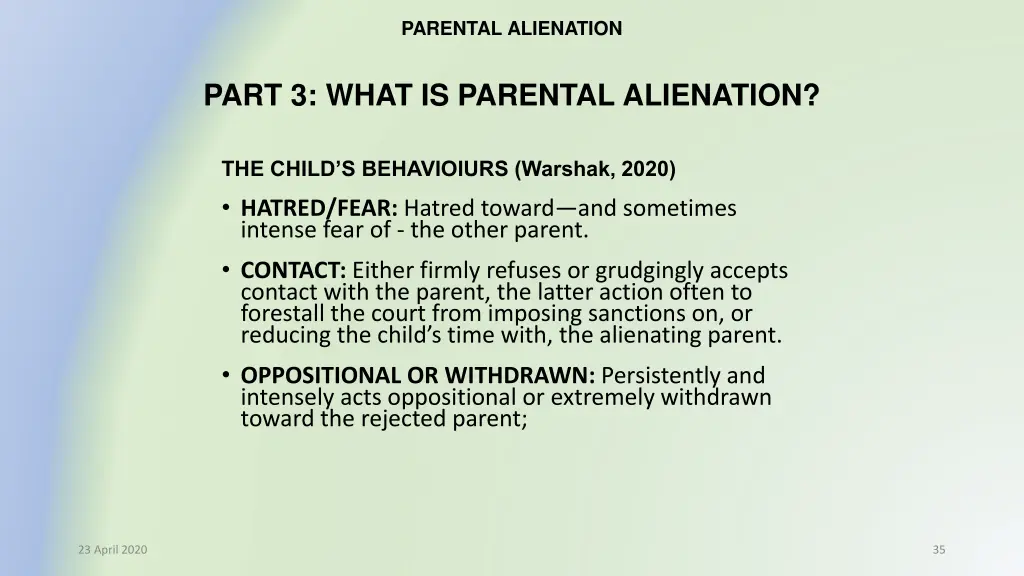 parental alienation 28