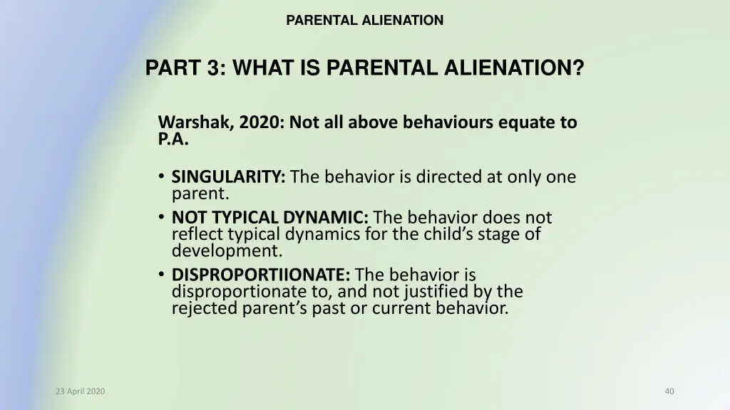 parental alienation 33