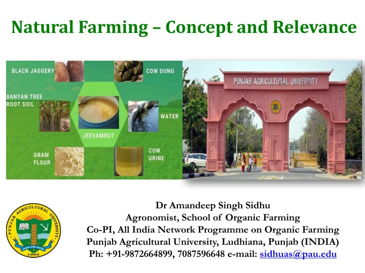 natural farming concept and relevance