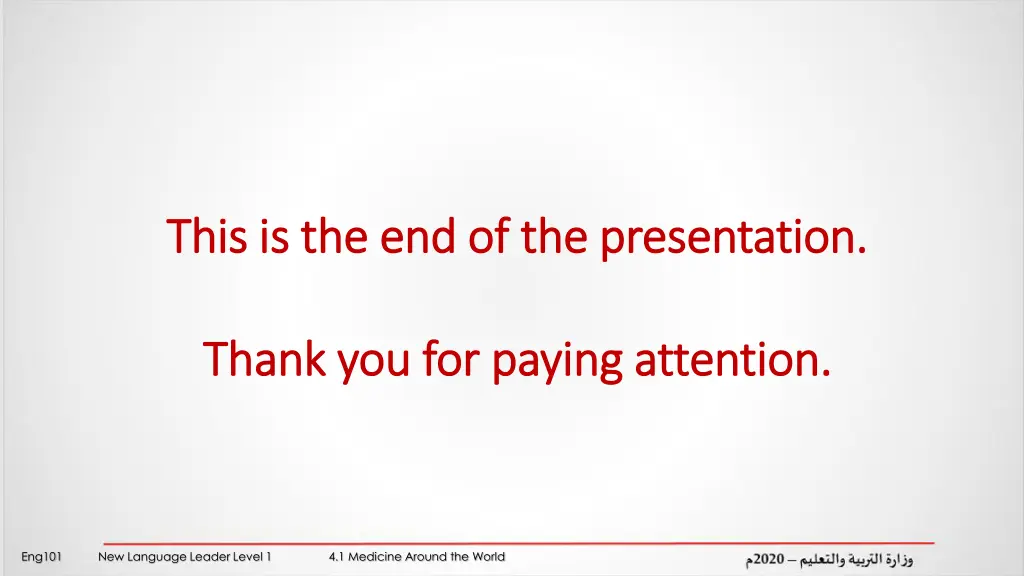 this is the end of the presentation this