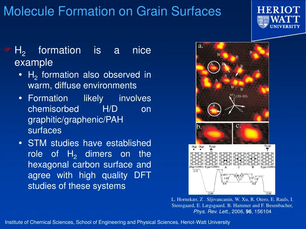 molecule formation on grain surfaces 5