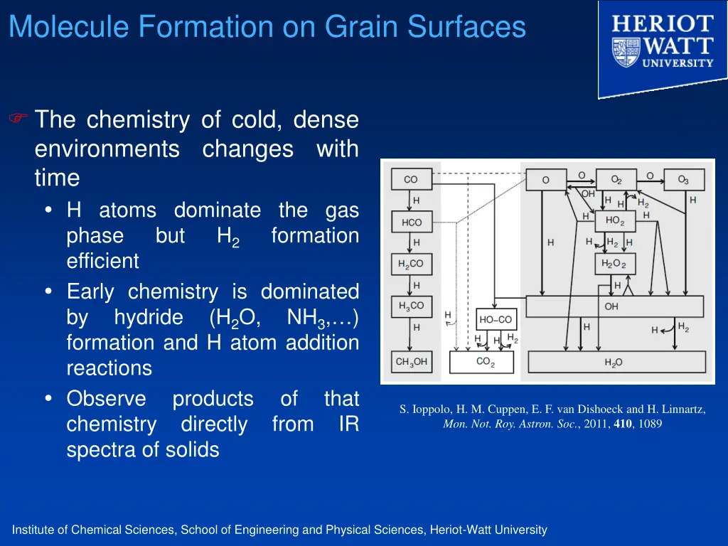 molecule formation on grain surfaces 6