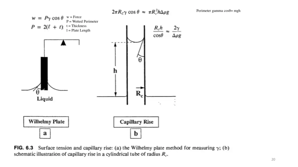 perimeter gamma cos q mgh