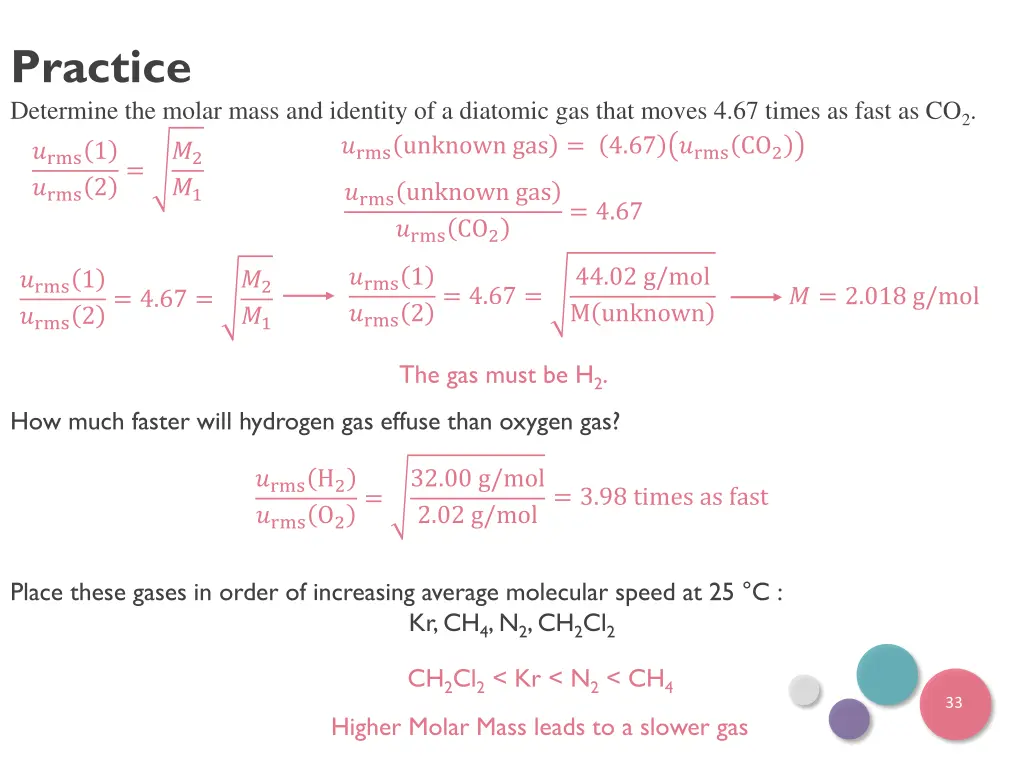 practice determine the molar mass and identity