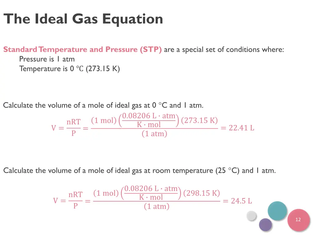 the ideal gas equation 1