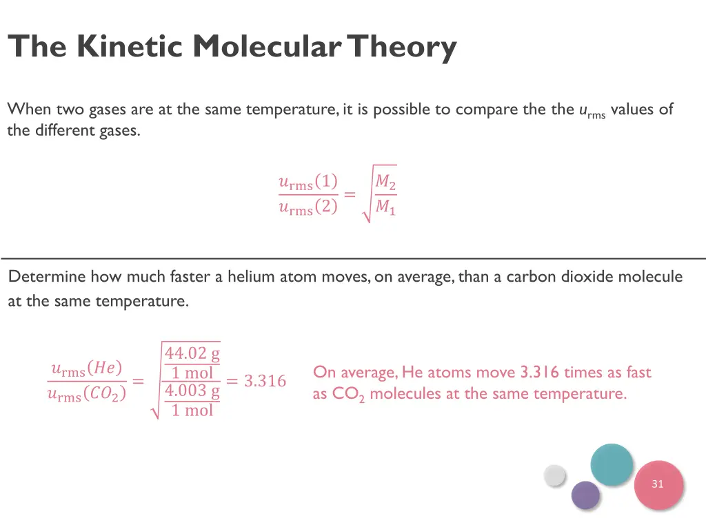 the kinetic molecular theory 1