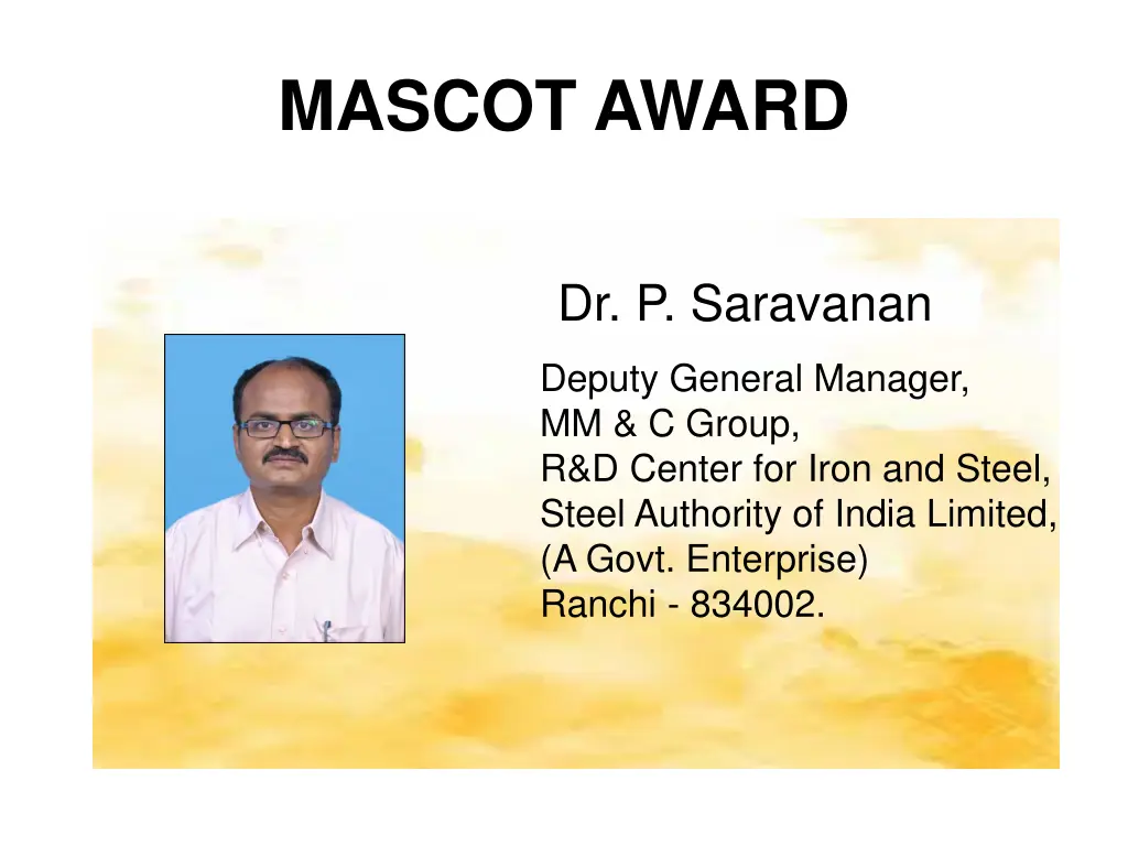 mascot award