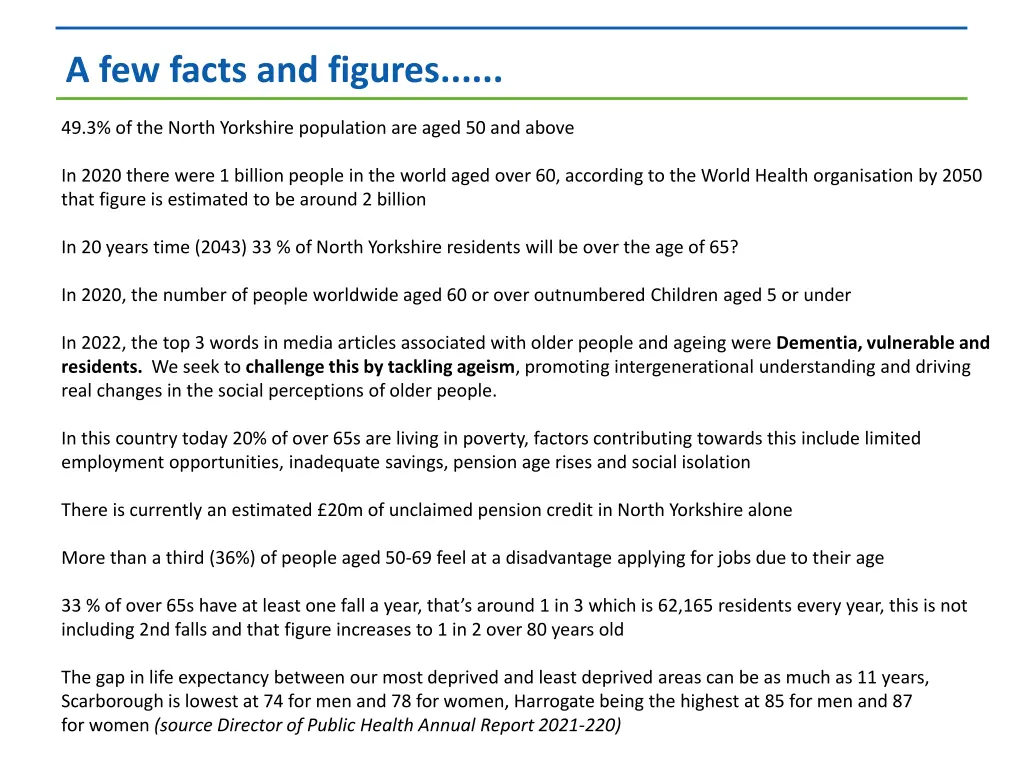 a few facts and figures