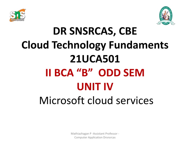 dr snsrcas cbe cloud technology fundaments