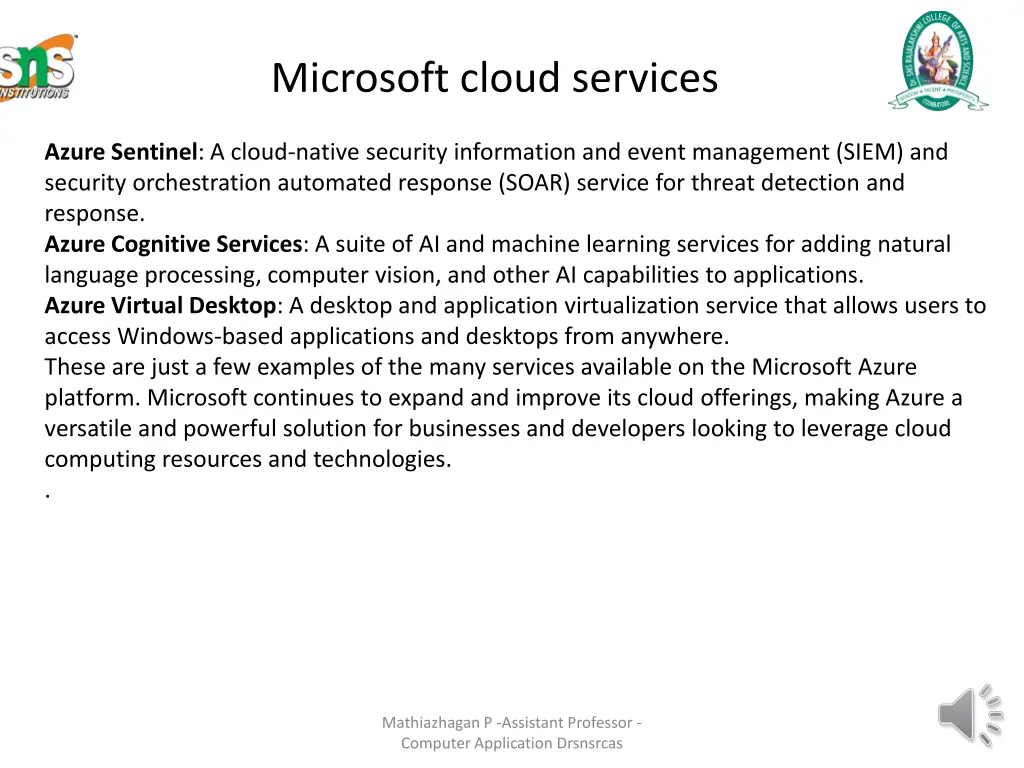 microsoft cloud services 2