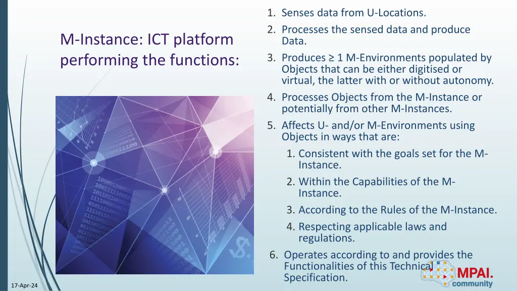 1 senses data from u locations 2 processes