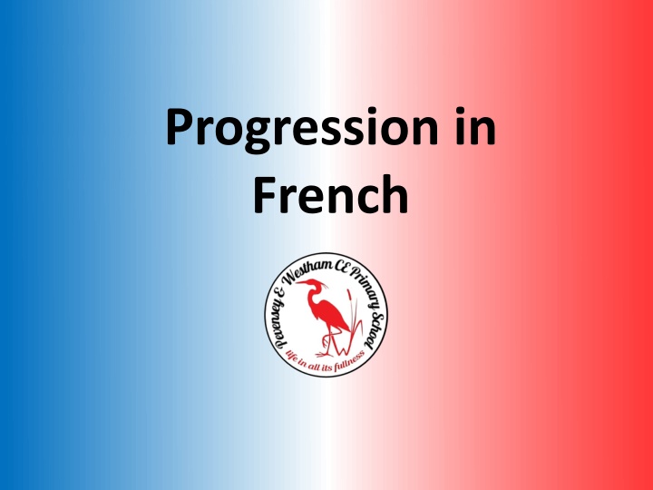 progression in french