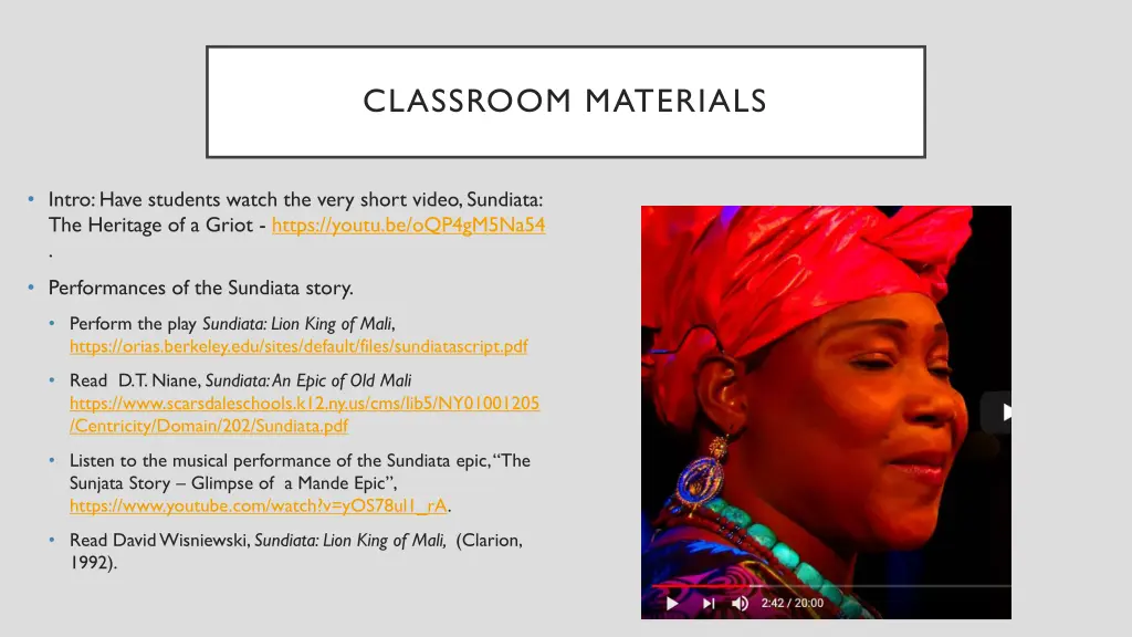 classroom materials 1