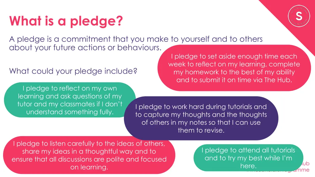 what is a pledge 1