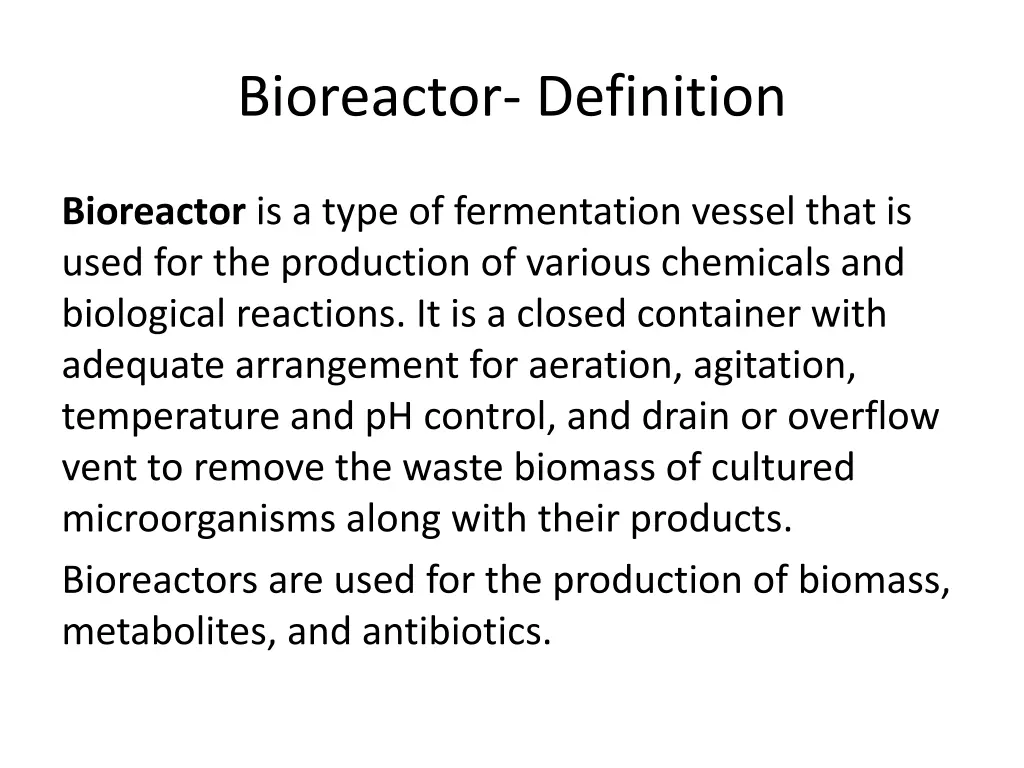 bioreactor definition