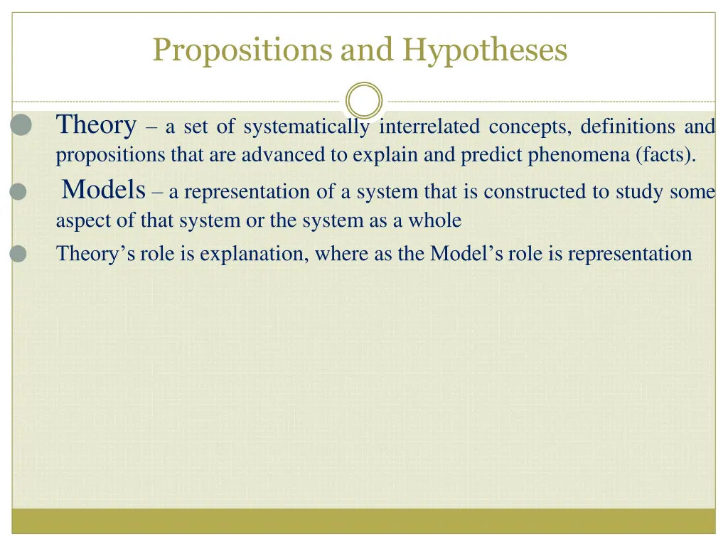 propositions and hypotheses 2