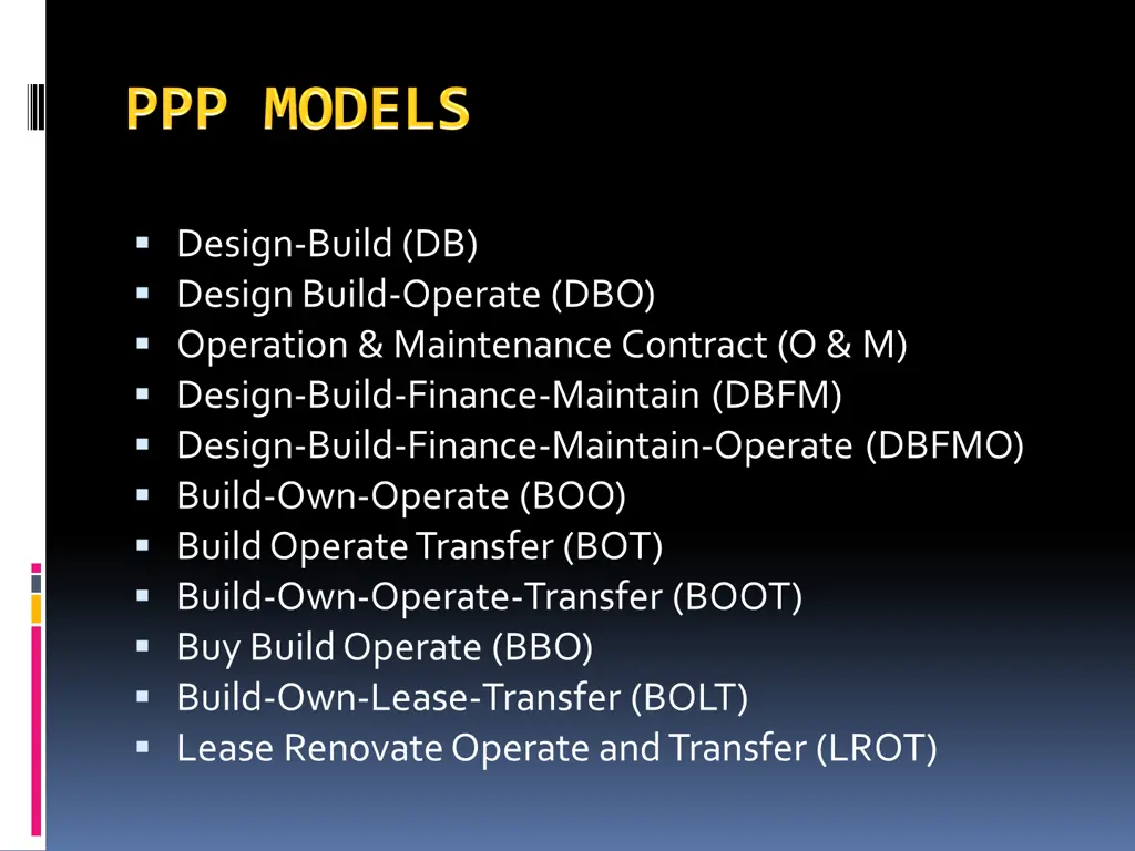 design build db design build operate