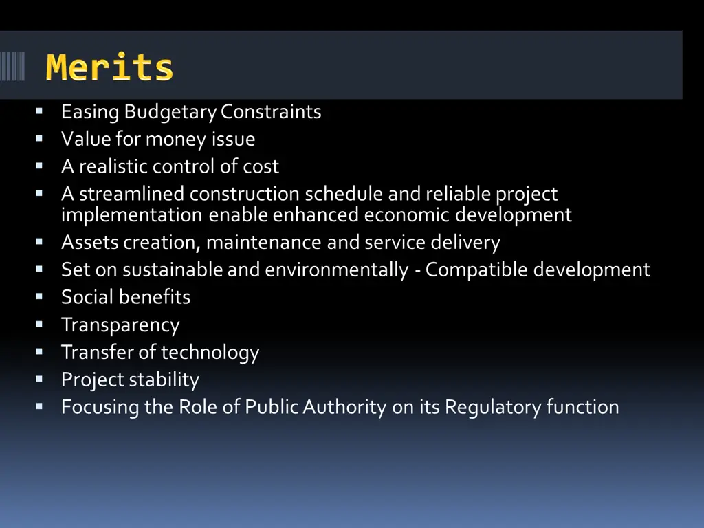 easing budgetary constraints value for money