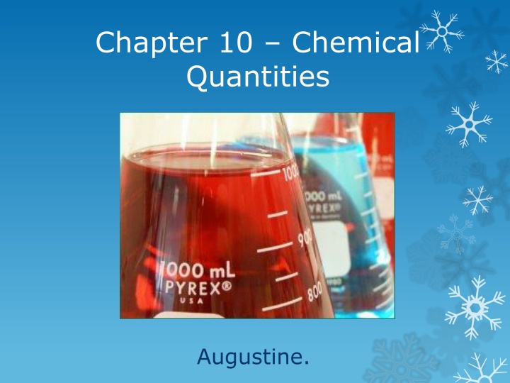 chapter 10 chemical quantities