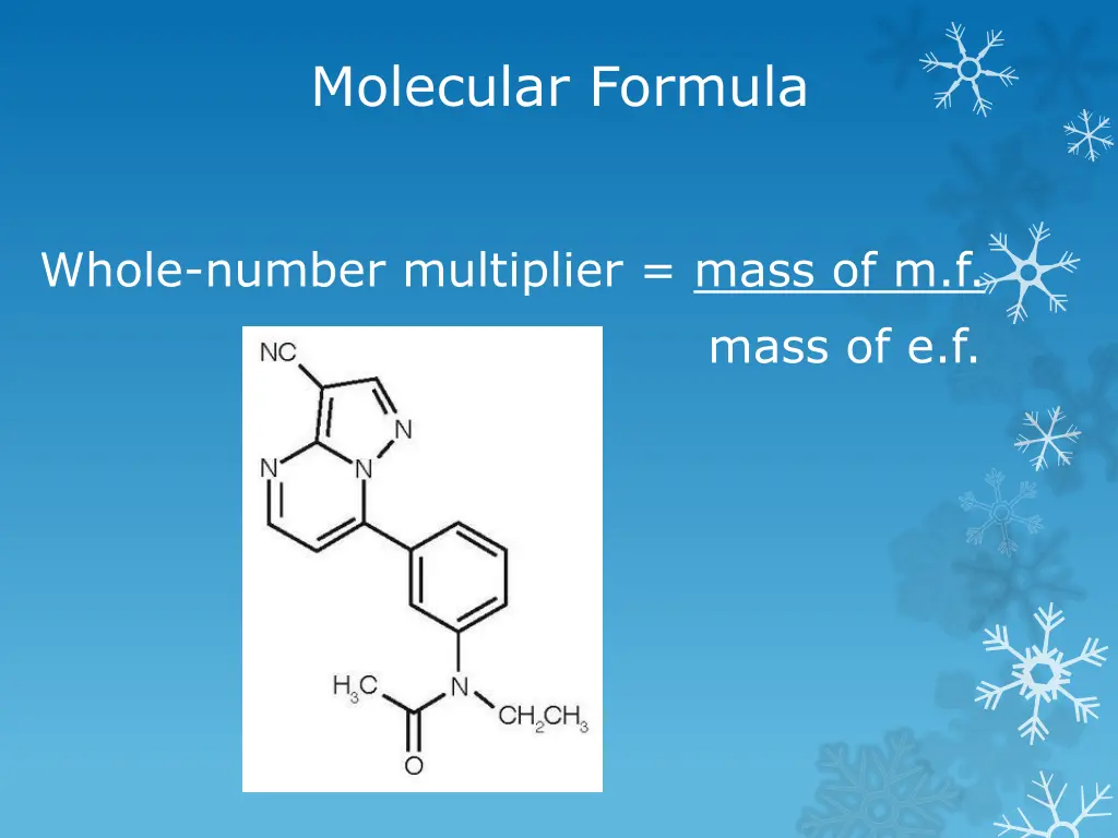 molecular formula 1