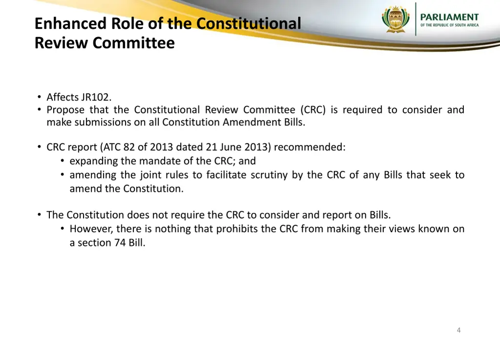 enhanced role of the constitutional review