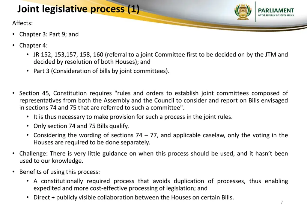 joint legislative process 1