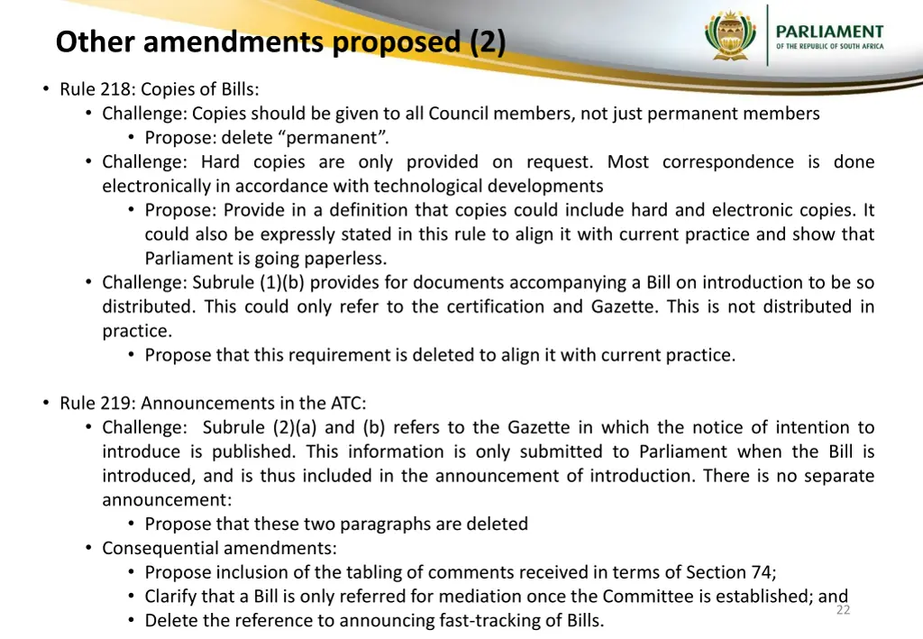 other amendments proposed 2