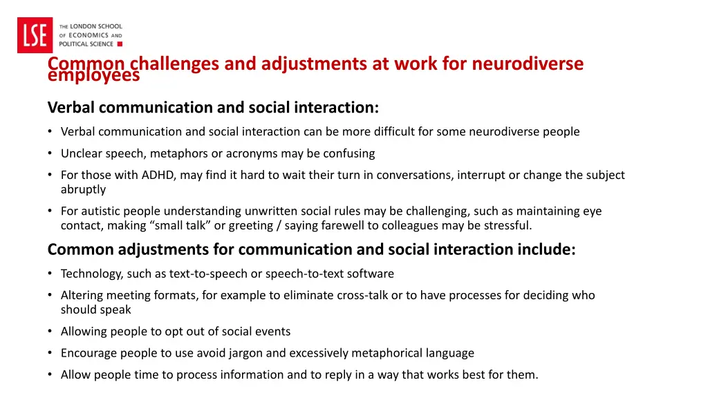 common challenges and adjustments at work 10