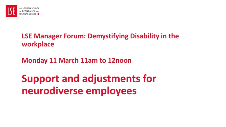 lse manager forum demystifying disability