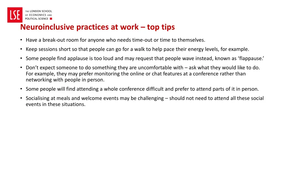 neuroinclusive practices at work top tips 1