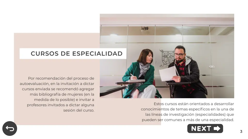 cursos de especialidad