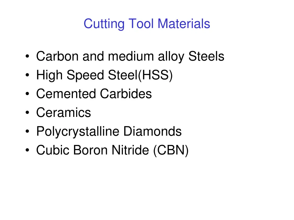 cutting tool materials