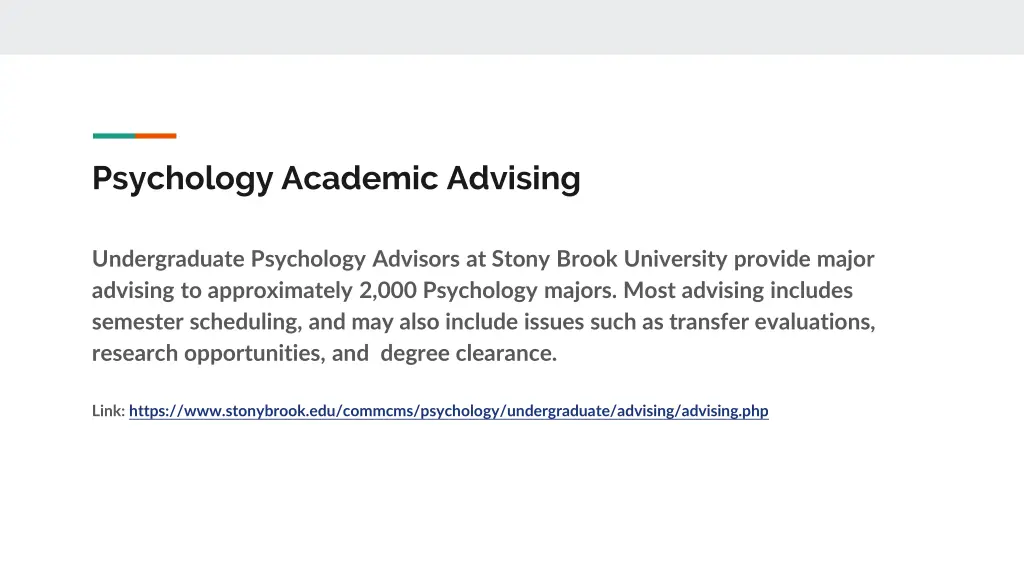 psychology academic advising