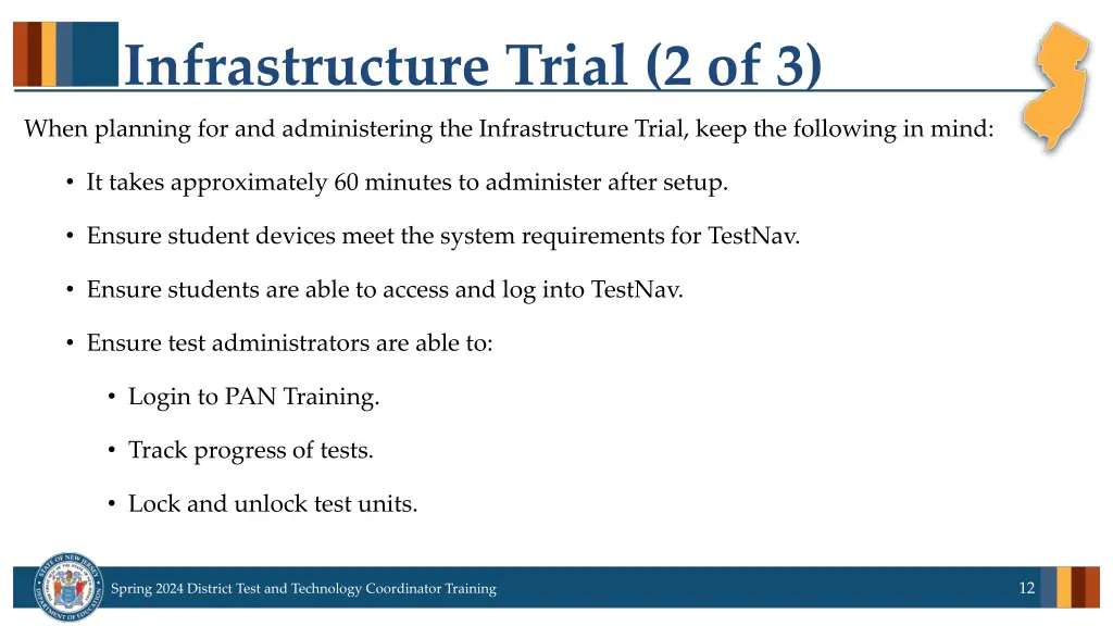 infrastructure trial 2 of 3