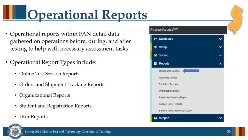 operational reports