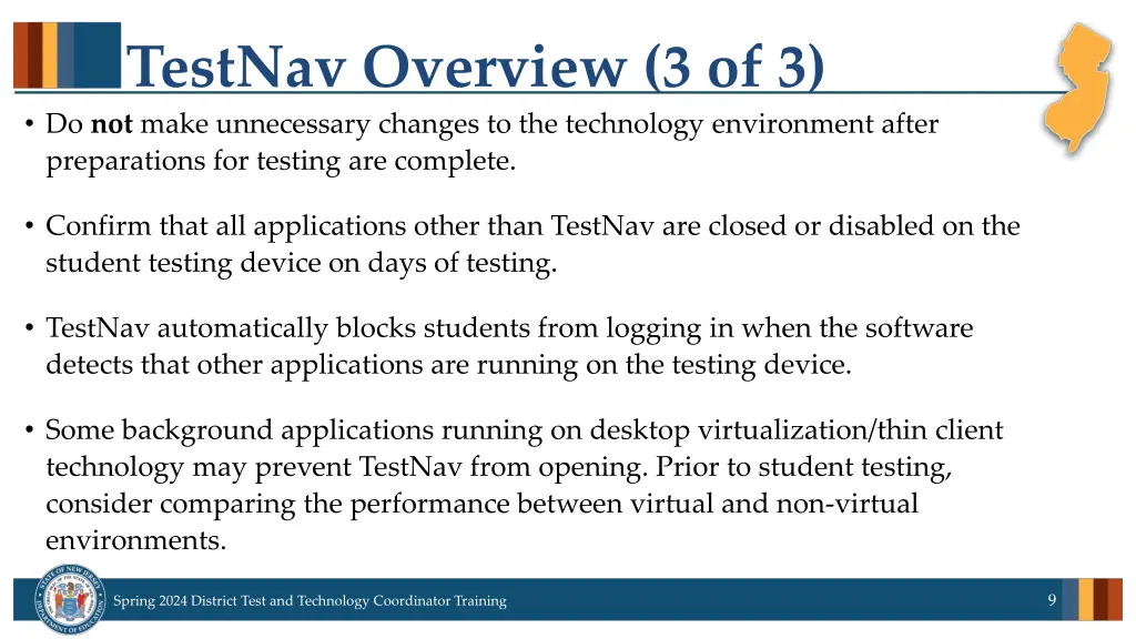 testnav overview 3 of 3 do not make unnecessary