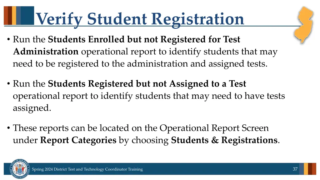 verify student registration